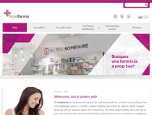 Tablet Screenshot of farmaciafedefarma.com